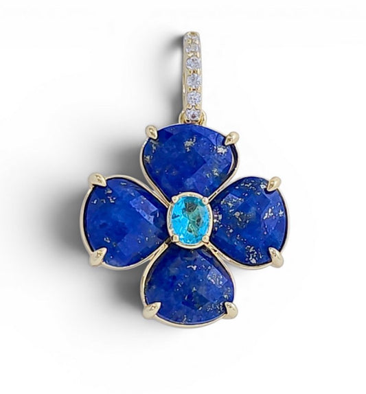 Bloom Gemstone Flower Charm