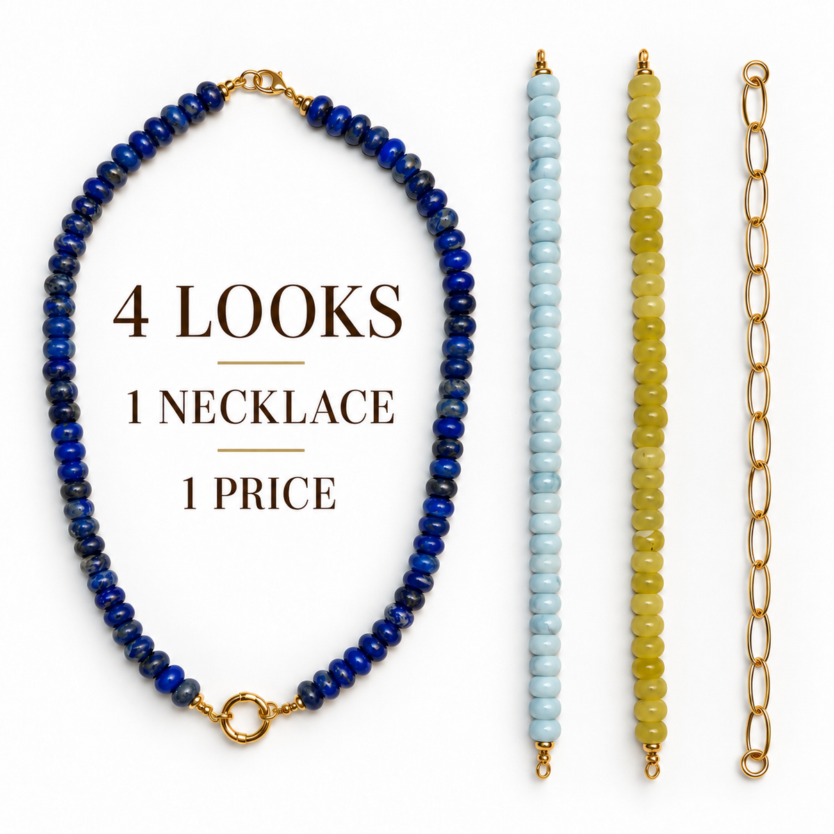 The Signature Switch — 4 Looks Convertible Necklace Set