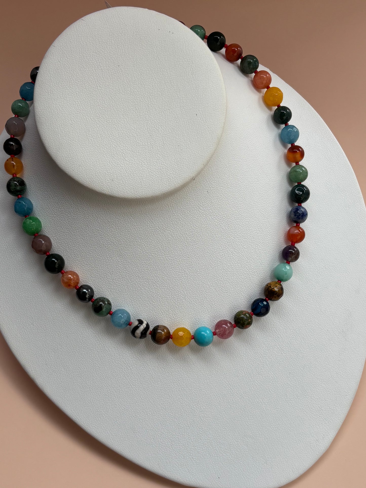 Radiant Harmony Multi-Gemstone Necklace