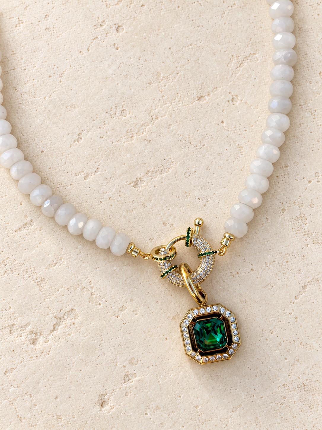 Emerald Moonlight Necklace