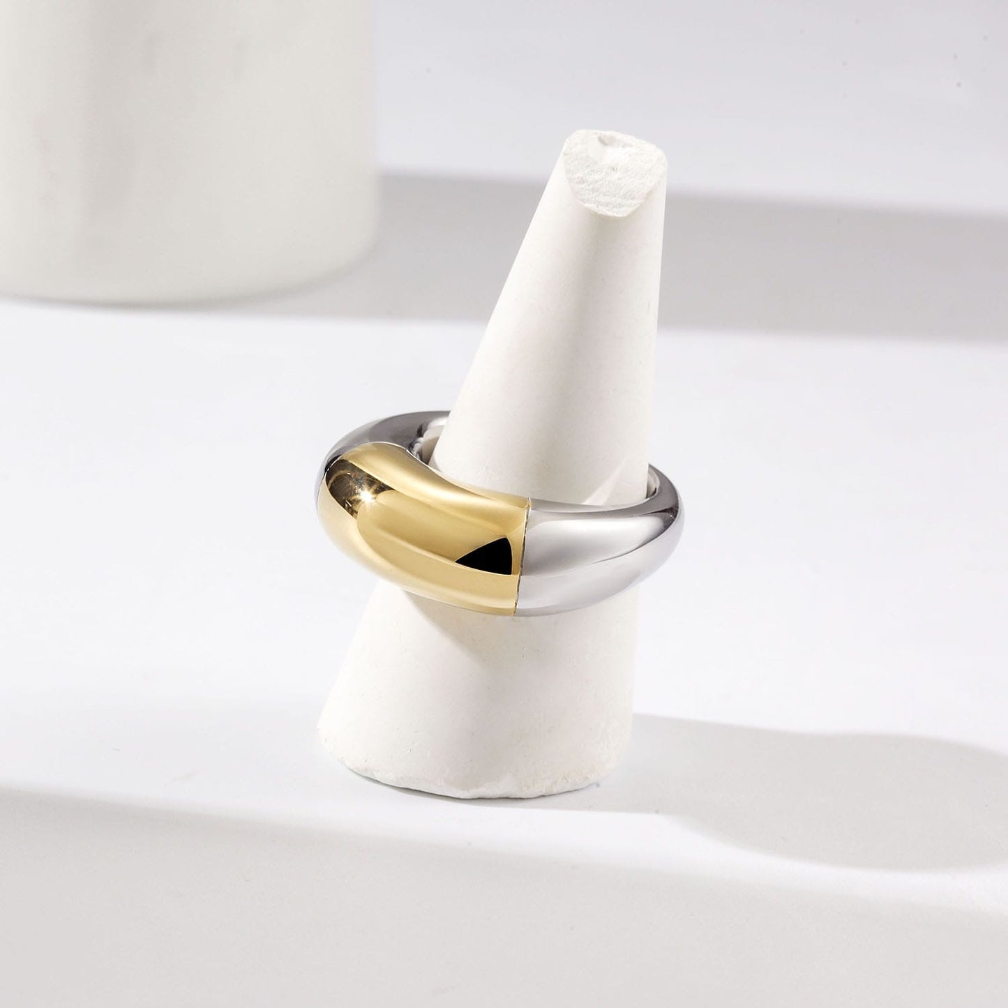 Two-tone Dome Ring