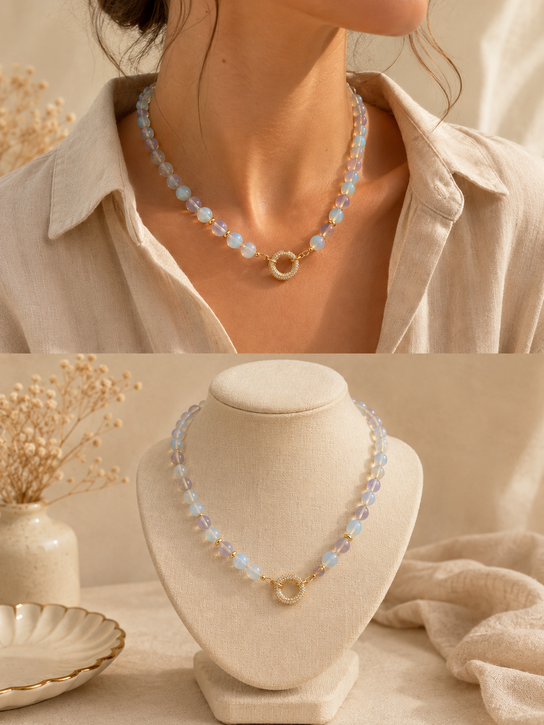 Moonlit Opal Necklace