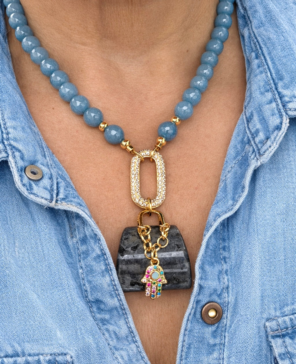 Celeste Grace Agate Necklace