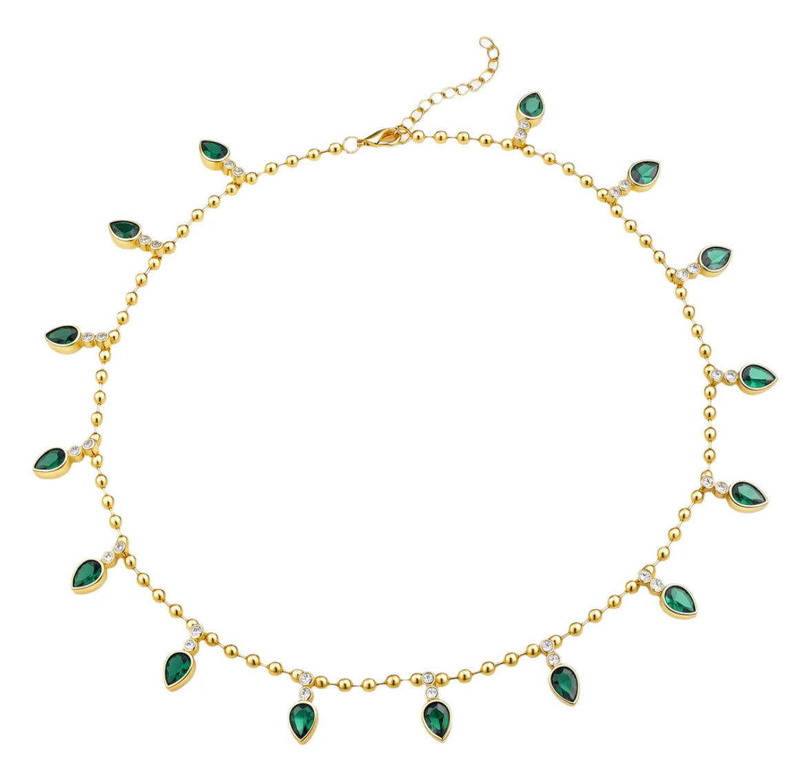Emerald Cascade Necklace