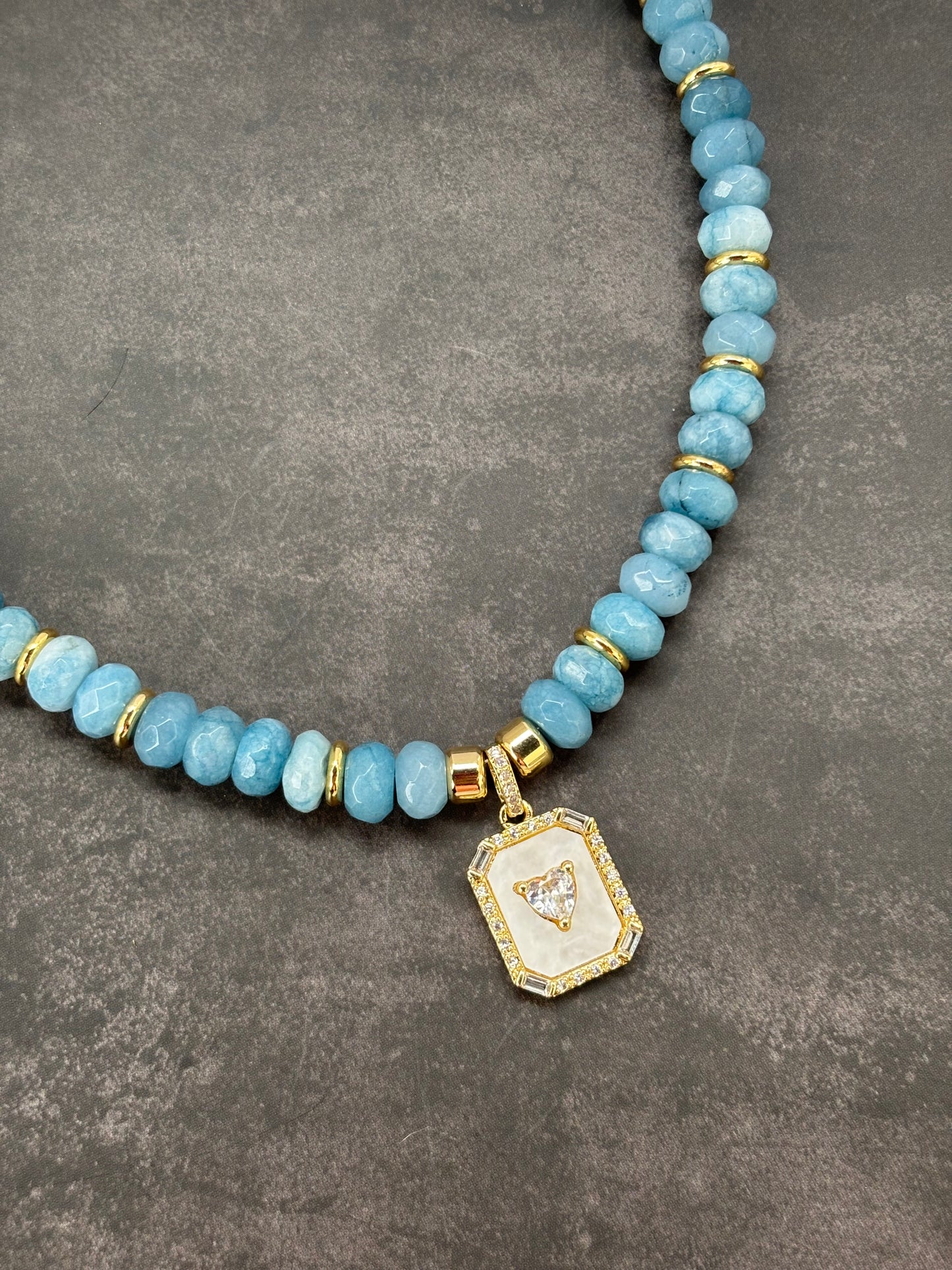 Regal Sky Jade Necklace
