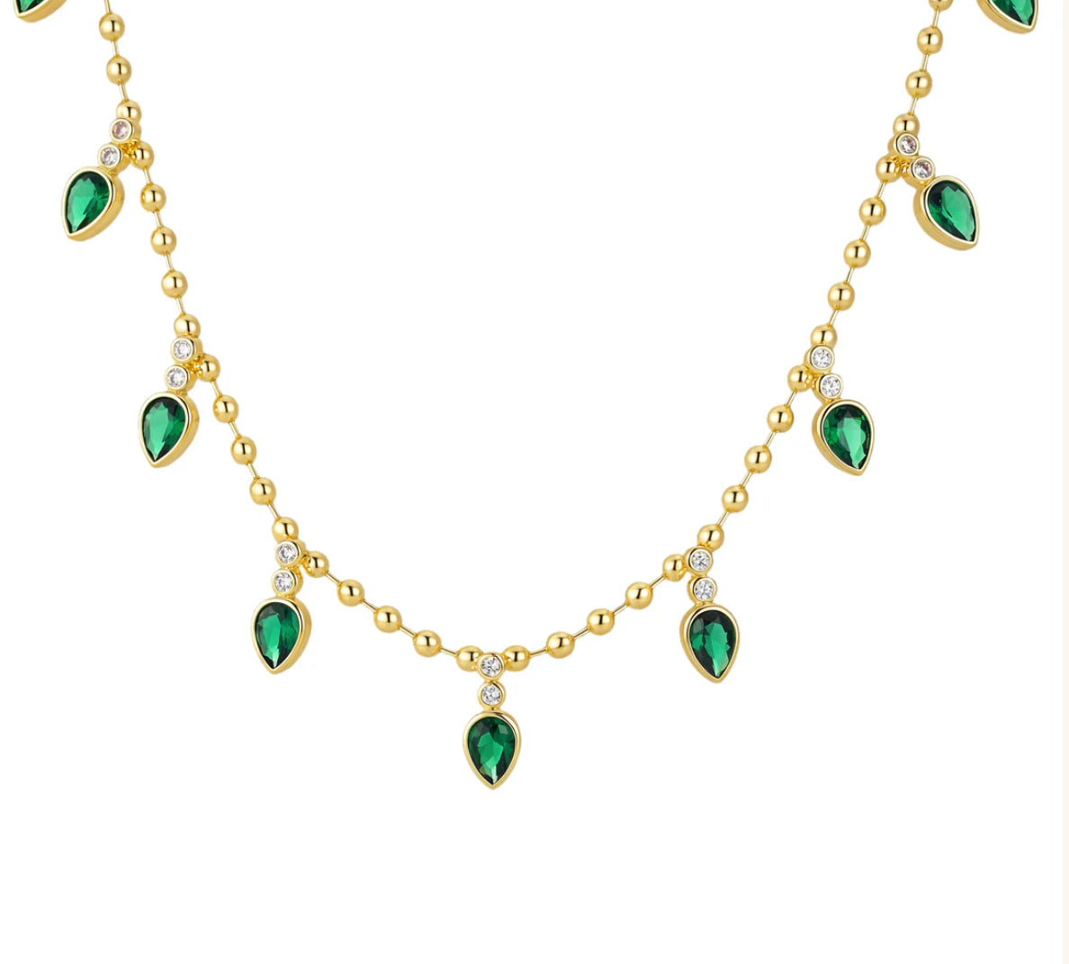 Emerald Cascade Necklace