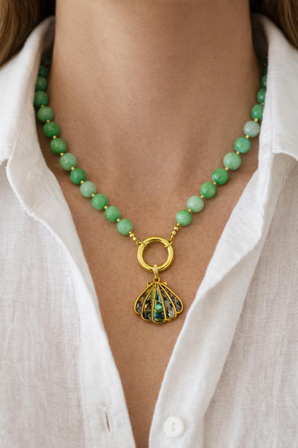 Ocean Verde Charm Necklace