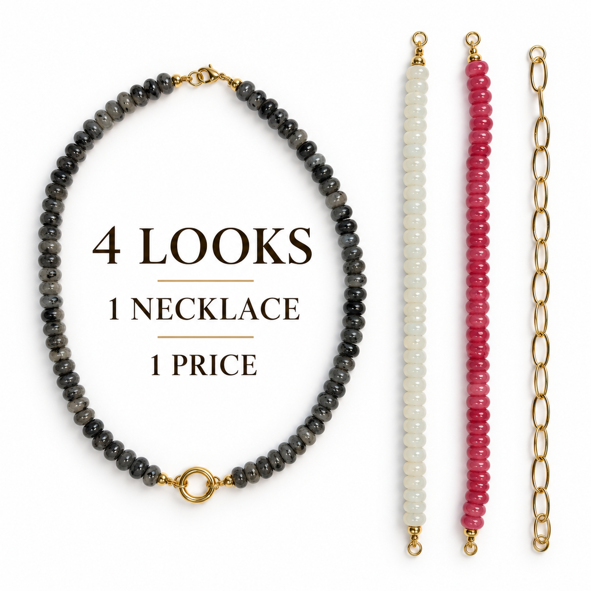 The Signature Switch — 4 Looks Convertible Necklace Set