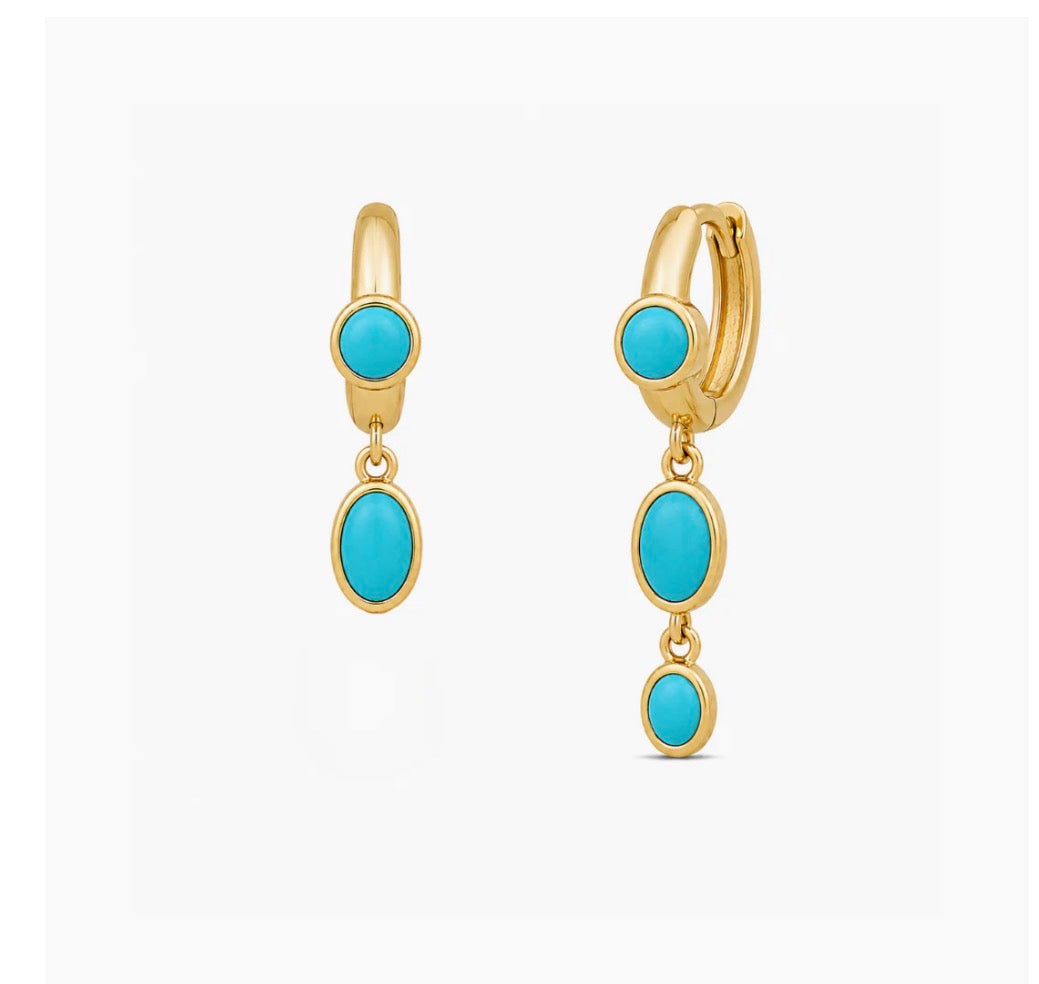 Luna Trio Drop Earrings