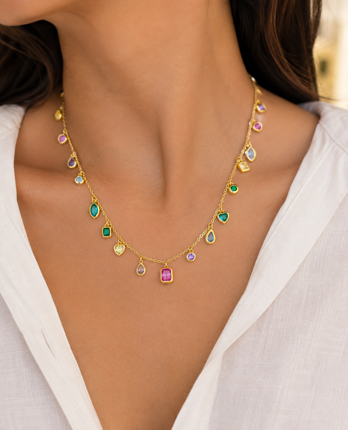 Pastel Cascade Necklace