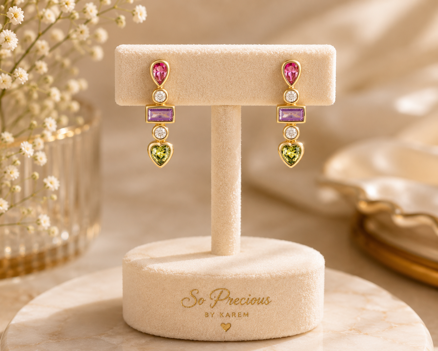Rosé Lumière Earrings