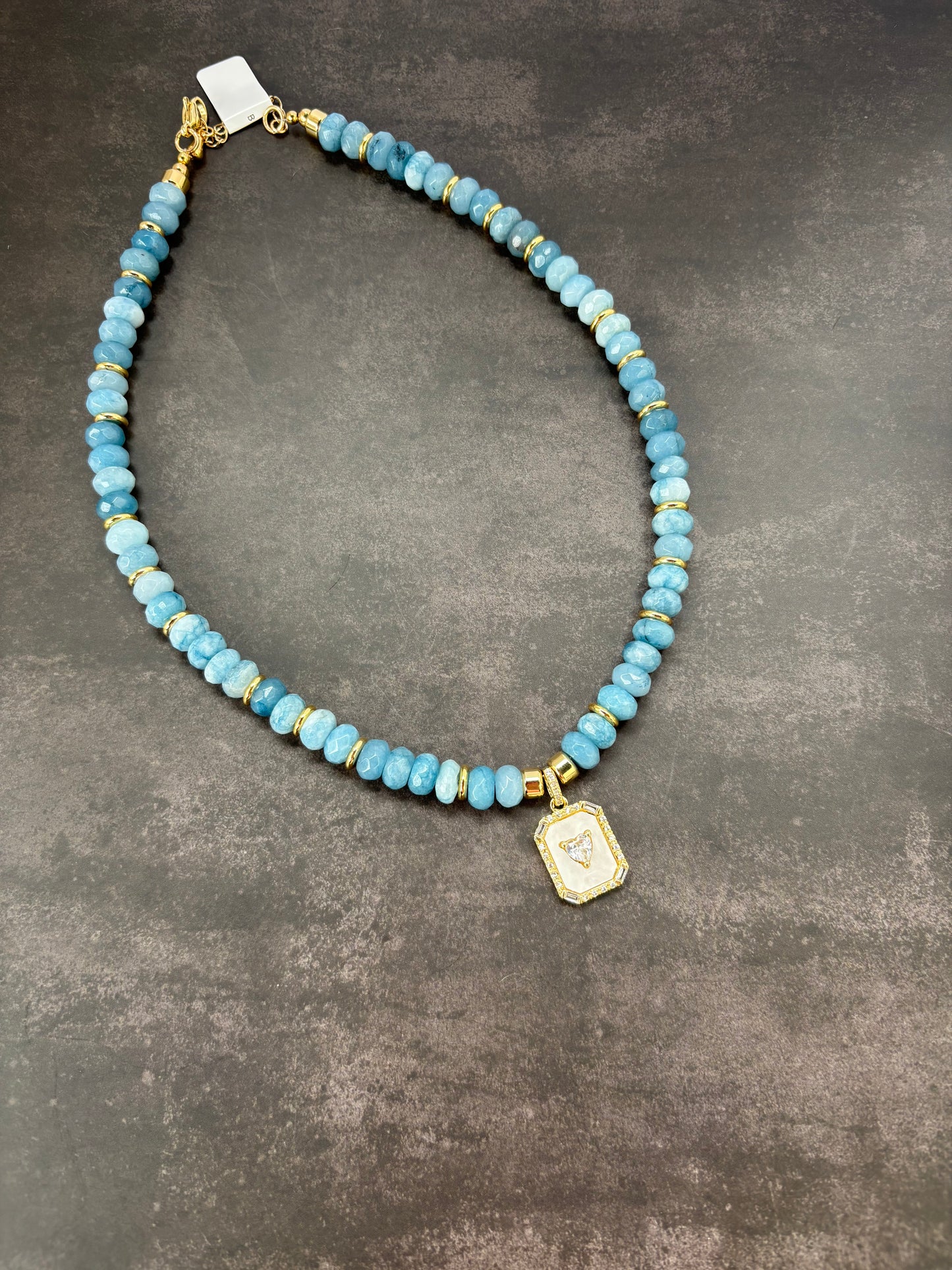 Regal Sky Jade Necklace