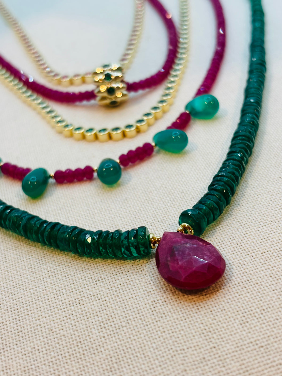Ruby Garden Necklace