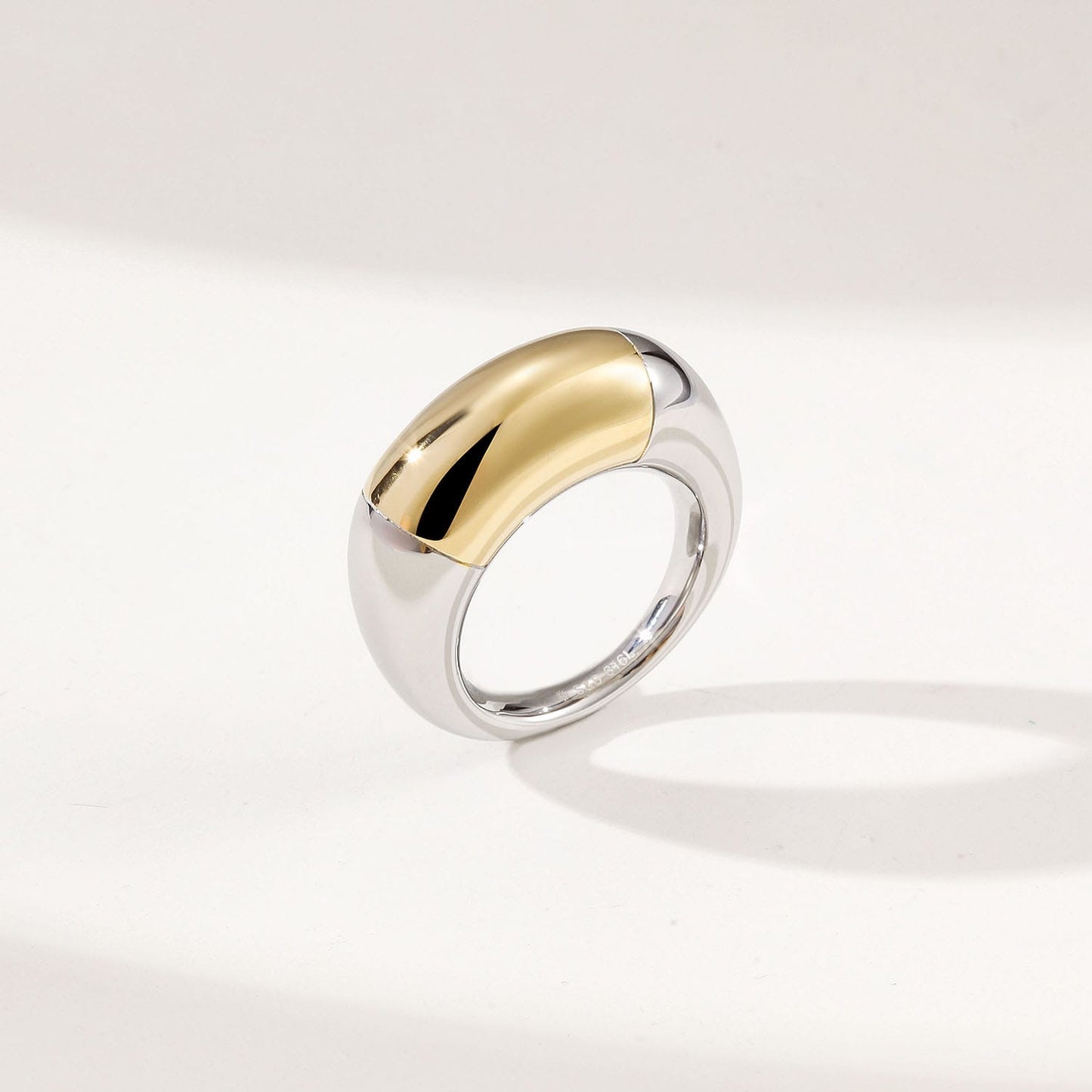 Two-tone Dome Ring