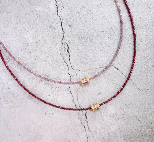 Blush & Bordeaux Radiance Necklace