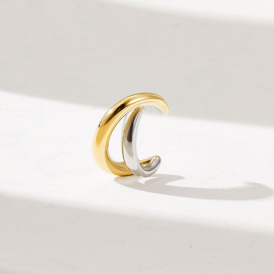 Dual-Tone Twist Ear Cuff