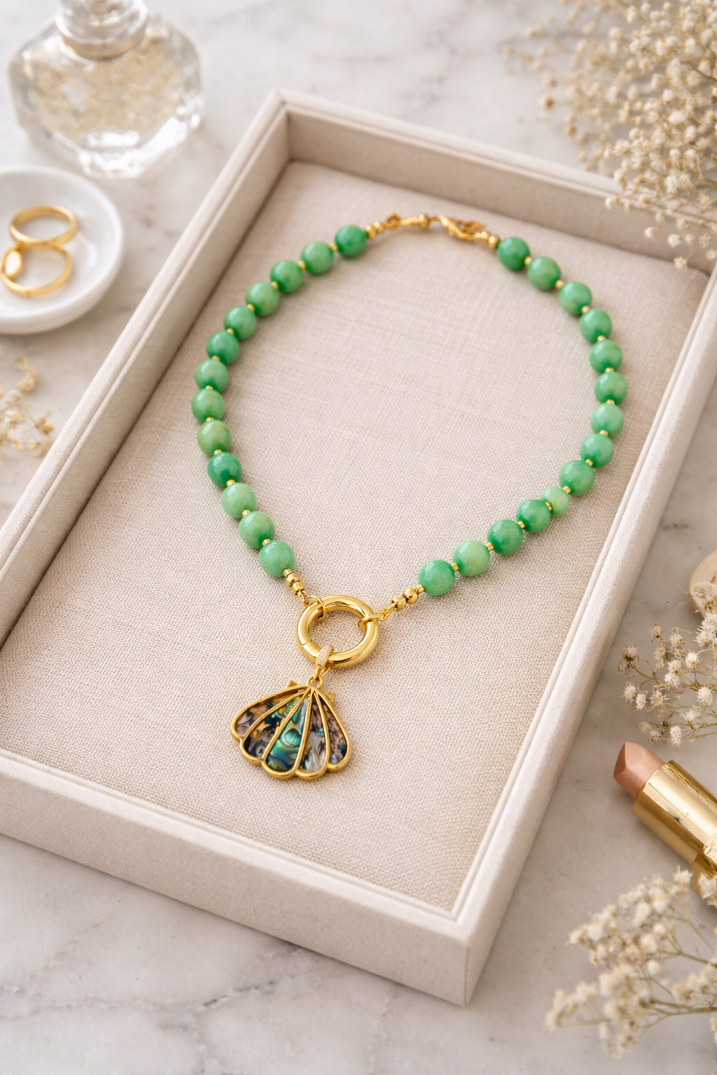 Ocean Verde Charm Necklace