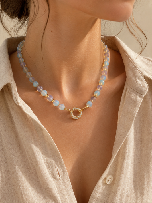 Moonlit Opal Necklace