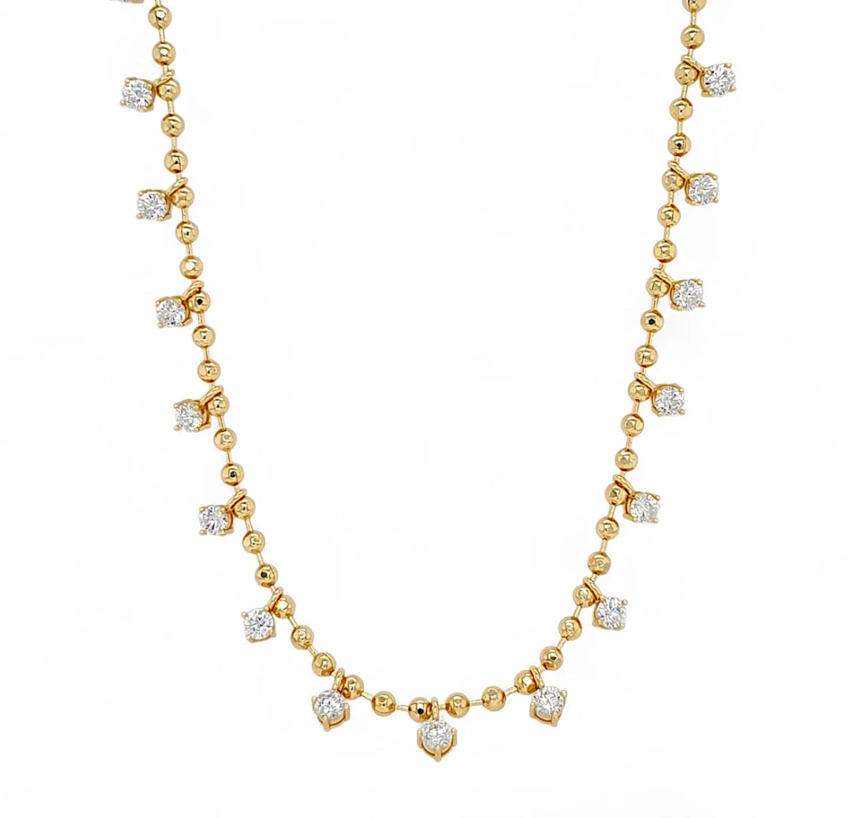 Starlight CZ Station Necklace
