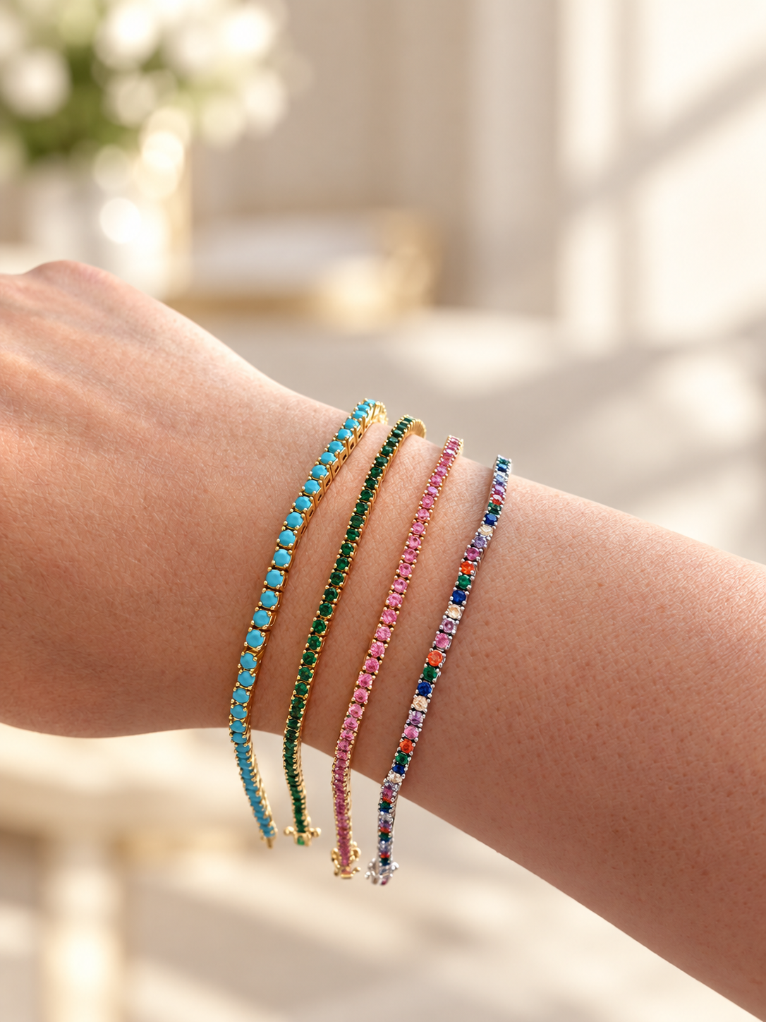 The Color Edit Tennis Bracelet