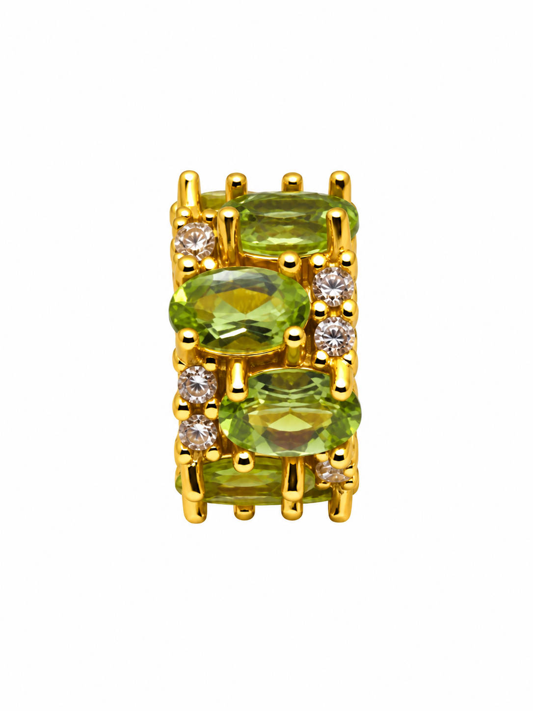 Golden Bloom Gemstone Spacer | S925 Sterling Silver | Citrine or Peridot