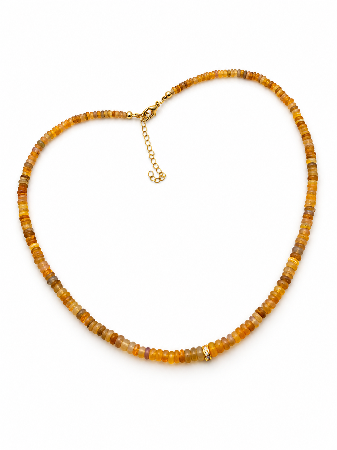 Golden Glow Opal Necklace