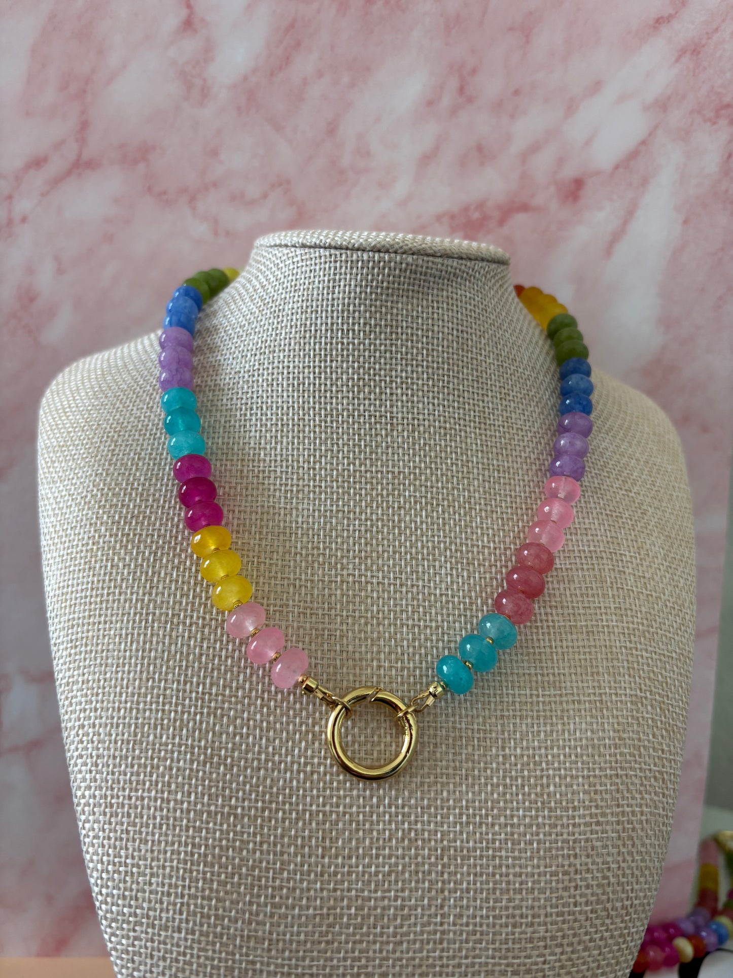 Rainbow Gliw Necklace