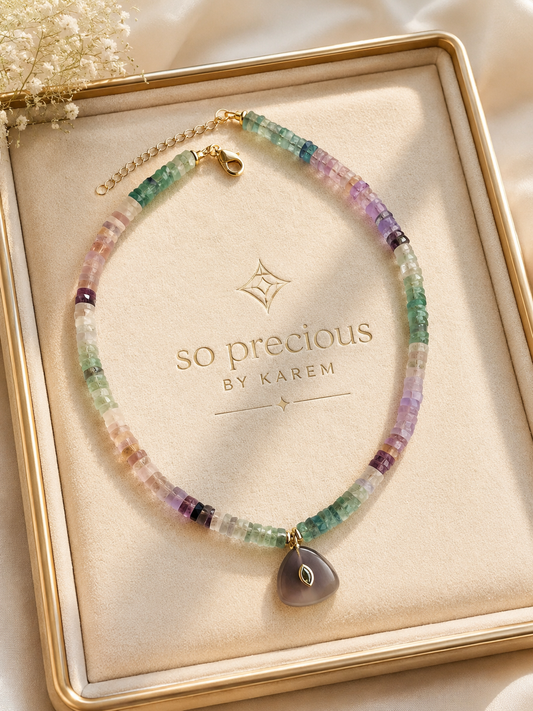 Moonlit Fluorite Necklace