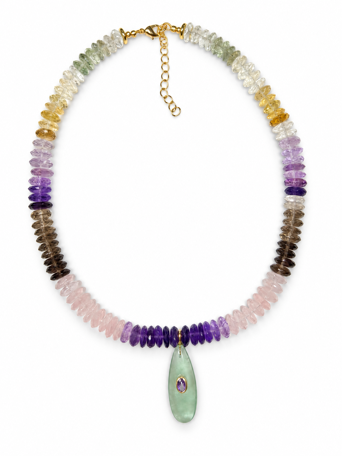 Aurora Mosaic Gemstone Necklace