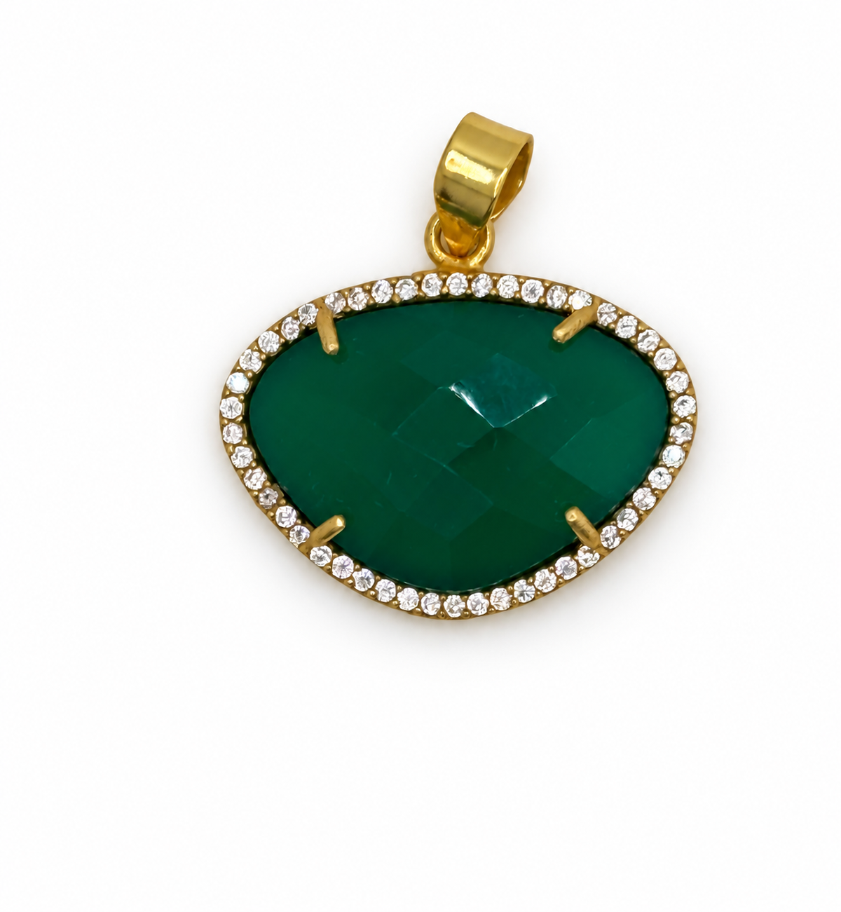 Halo Gemstone Pendants