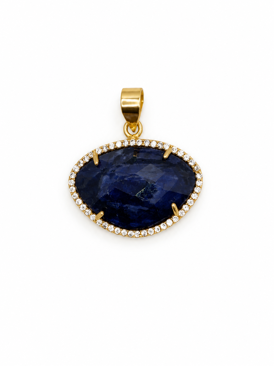 Halo Gemstone Pendants