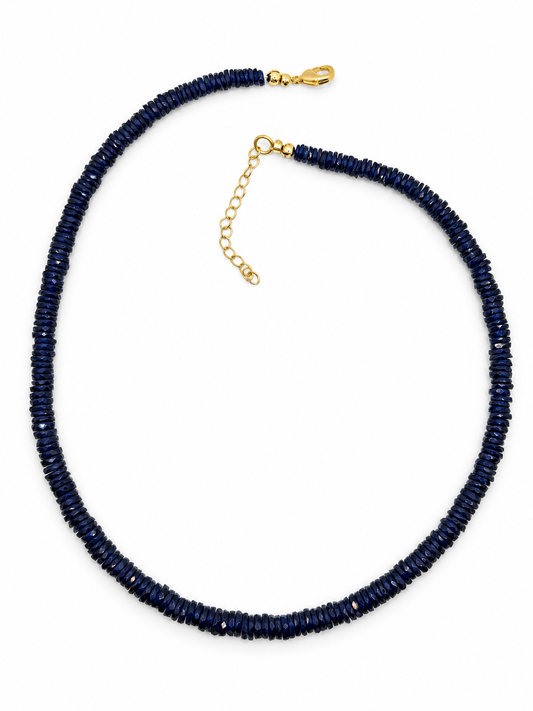 Sapphire Heishi Gemstone Necklace