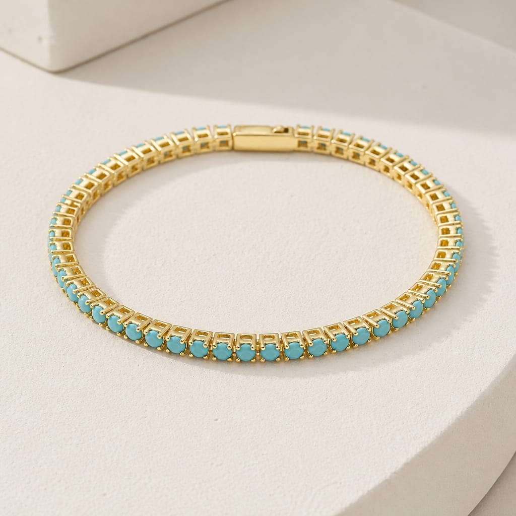 Celeste Stainless Steel Tennis Bracelet