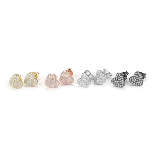 Dainty Heart Stud Earrings