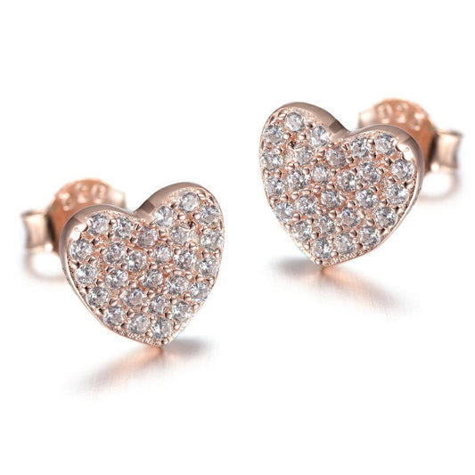Dainty Heart Stud Earrings