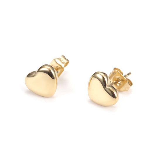 Classic Heart Stud Earrings