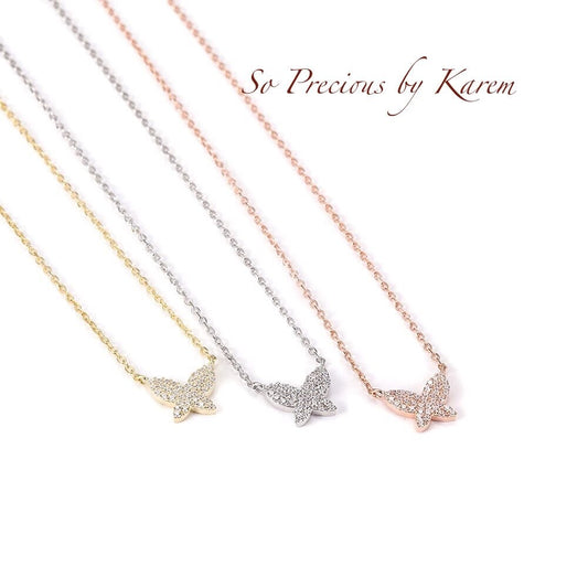 Dainty Butterfly Pendant Necklace