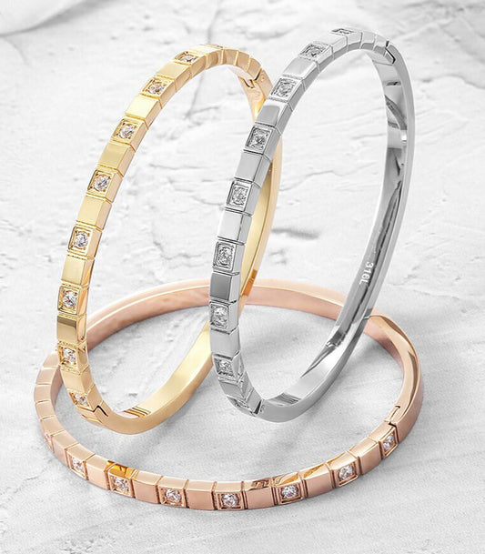 Elegant Geometric Bangle Bracelet