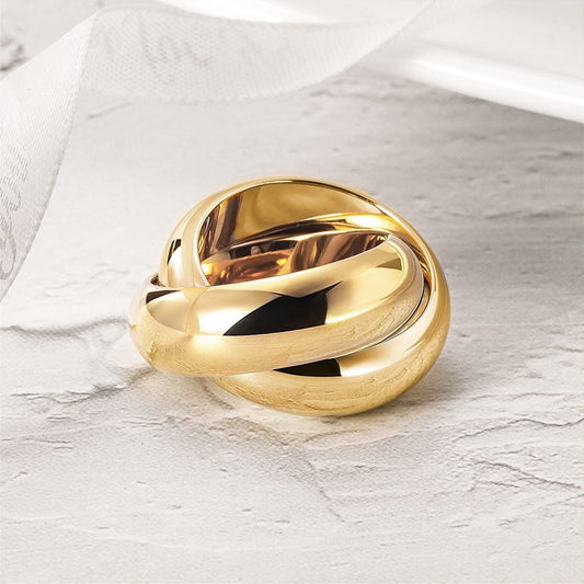 Chunky double band ring