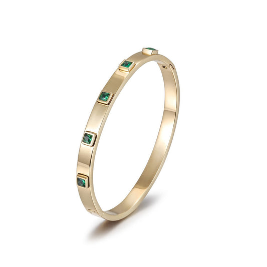 Emerald Glow Bangle