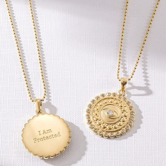 “I Am Protected” Pendant Necklace