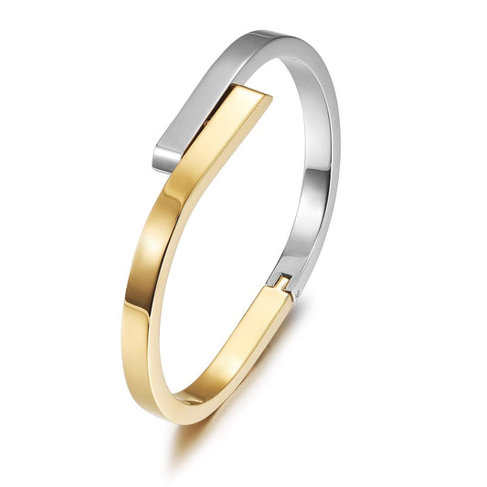 Sculpted Two-Tone Cuff Bracelet