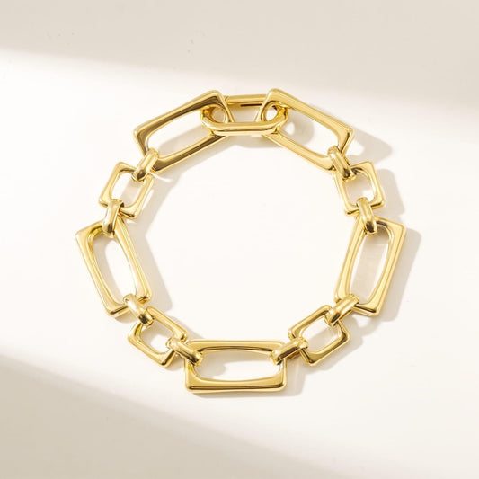 Bold Link Rectangle Bracelet