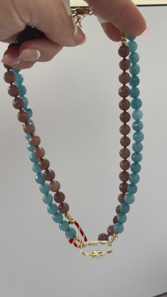 Riviera Twist Aventurine Necklace